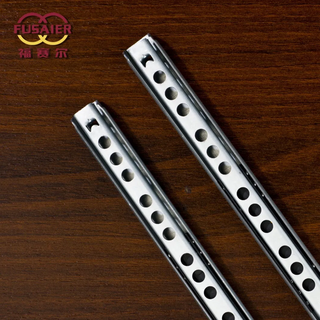 17 mm Cabinet Two Way Partial Extension Telescopic Drawer Ball Drawer Slide